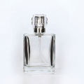 Clear 15ml 30ml 50ml 100ml perfume rectangular square glass bottle with pump spray cap